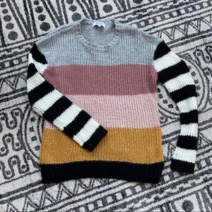 John + Jenn Multi Stipe Sweater